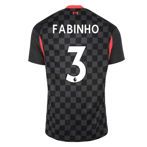 Maillot Football Liverpool NO.3 Fabinho Third 2020-21 Noir